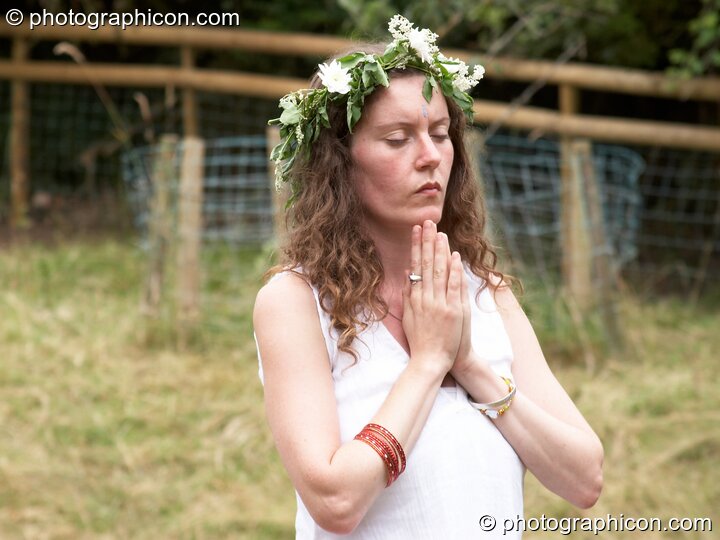 Ceremonial dance of the 7 Aspects of Magdalene at the Feast of the Magdalene. Glastonbury, United Kingdom. © 2005 Photographicon