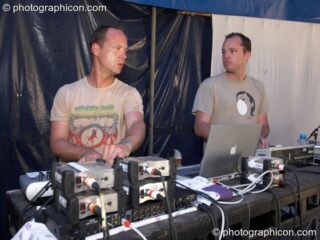 Clever Bunny in the Little Big Tent at Glade Festival 2005. Aldermaston, United Kingdom. © 2005 Photographicon