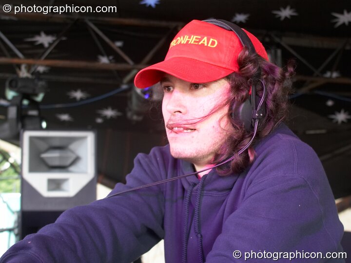 Tron (Liquid Records) performs on the Origin Stage at Glade Festival 2007. Aldermaston, United Kingdom. © 2007 Photographicon