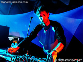 Giani Fabricio DJing on the IDspiral Stage at Glade Festival 2007. Aldermaston, United Kingdom. © 2007 Photographicon