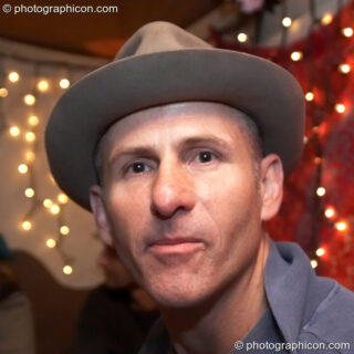 A man in a hat at Glade Festival 2007. Aldermaston, United Kingdom. © 2007 Photographicon