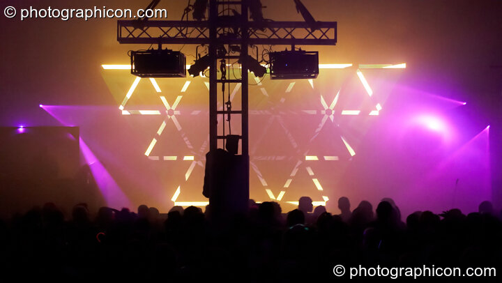 Video installation by Immersive during Andy Weatherall's set on the Glad Stage at Glade Festival 2011. King's Lynn, United Kingdom. © 2011 Photographicon