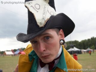 A wonky man in a wonky hat at Glade Festival 2011. King's Lynn, United Kingdom. © 2011 Photographicon