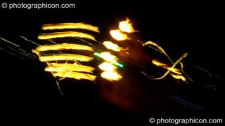 The Fire Show and burning of the pyramid at Glade Festival 2011. King's Lynn, United Kingdom. © 2011 Photographicon