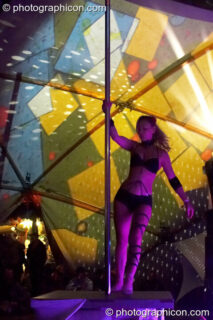 Ingrid Fluorotrash performs on the inSpiral Stage at Glade Festival 2011. King's Lynn, United Kingdom. © 2011 Photographicon