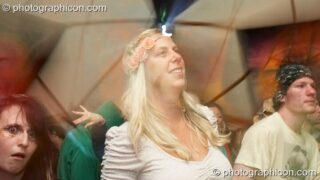 Dancers in the inSpiral tent at Glade Festival 2011. King's Lynn, United Kingdom. © 2011 Photographicon