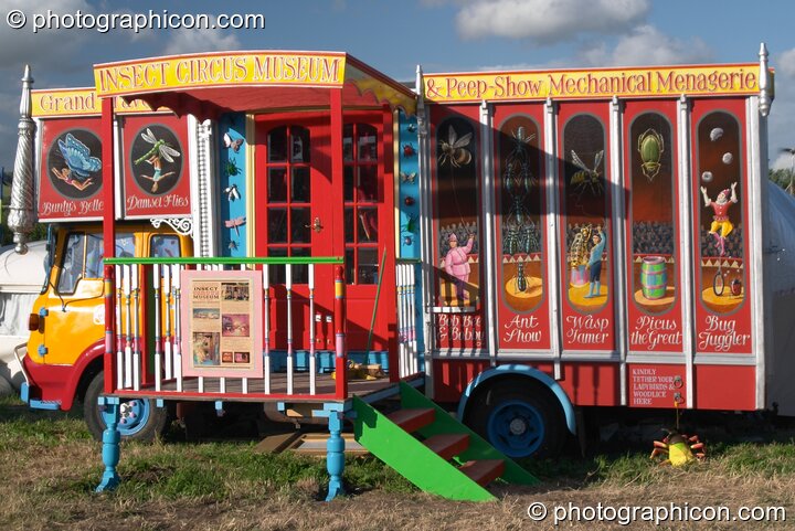 The Insect Circus Museum at Glastonbury Festival 2004. Pilton, United Kingdom. © 2004 Photographicon