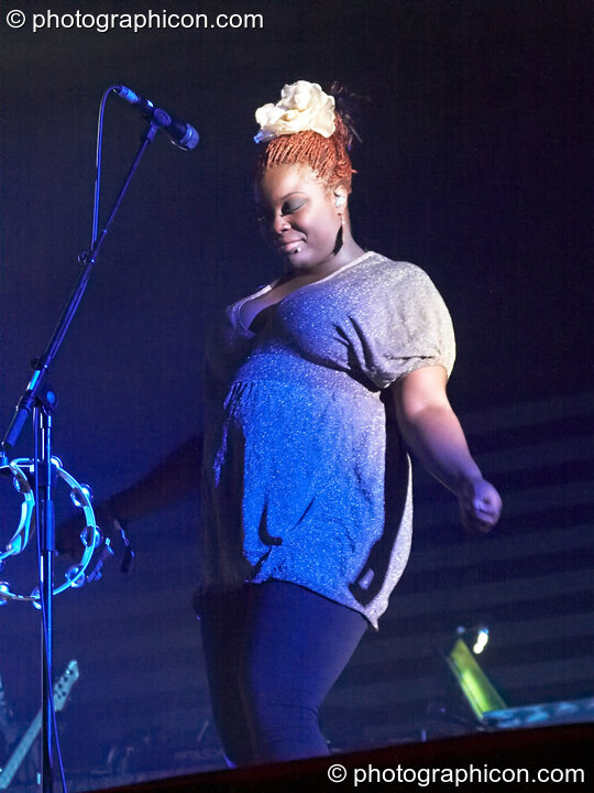 Massive Attack perform on the Other Stage at Glastonbury Festival 2008. Pilton, United Kingdom. © 2008 Photographicon
