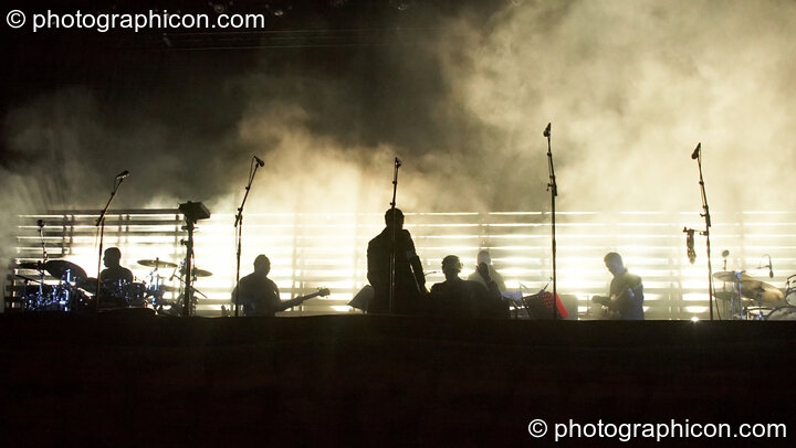 Massive Attack perform on the Other Stage at Glastonbury Festival 2008. Pilton, United Kingdom. © 2008 Photographicon