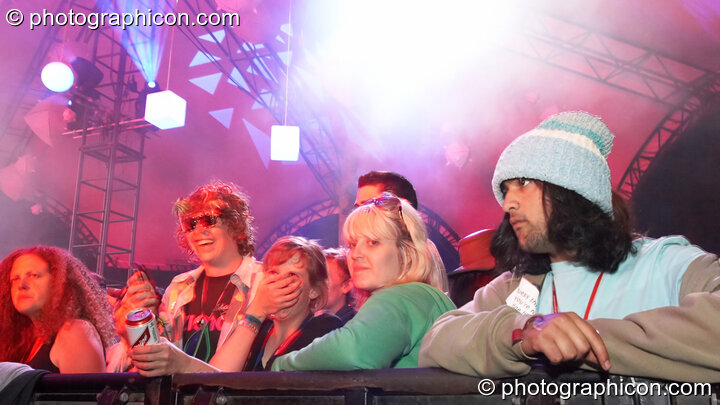 The audience in the Glade Stage at Glastonbury Festival 2008. Pilton, United Kingdom. © 2008 Photographicon