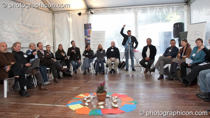 Participants at the Renaissance2 Great Shift Gathering 2009. Perpignan, France. © 2009 Photographicon