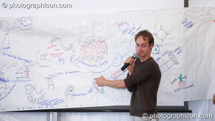 Hendryk Obenaus at the Renaissance2 Great Shift Gathering 2009. Perpignan, France. © 2009 Photographicon
