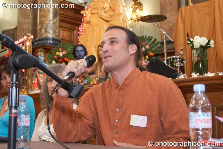 Mark A. Michaels on the discussion panel at the London Festival of Tantra 2008. London, United Kingdom. © 2008 Photographicon