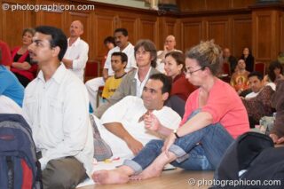 The audience listen to the discussion panel at the London Festival of Tantra 2008. London, United Kingdom. © 2008 Photographicon