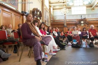 The audience listen to the discussion panel at the London Festival of Tantra 2008. London, United Kingdom. © 2008 Photographicon
