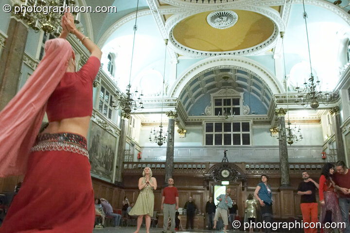 Sandra Eveno dances at the London Festival of Tantra 2008. London, United Kingdom. © 2008 Photographicon