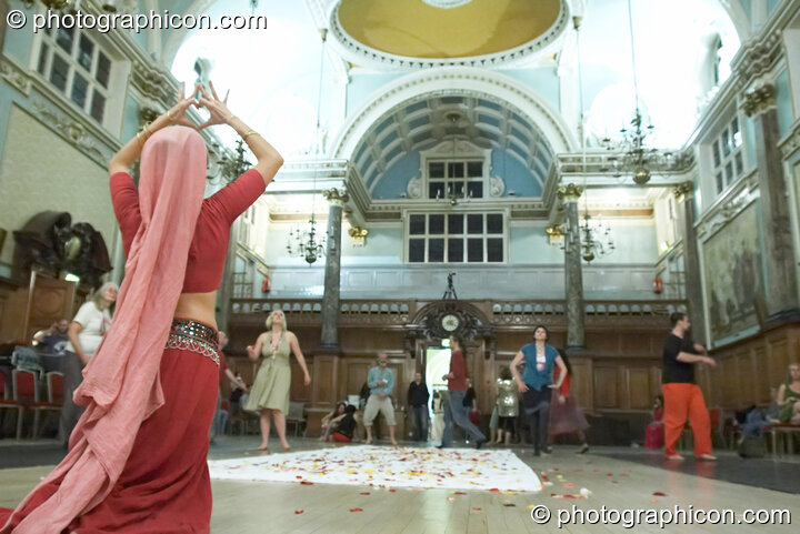 Sandra Eveno dances at the London Festival of Tantra 2008. London, United Kingdom. © 2008 Photographicon