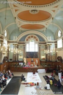The Main Temple Space viewed from the balcony at London Festival of Tantra 2009. London, United Kingdom. © 2009 Photographicon
