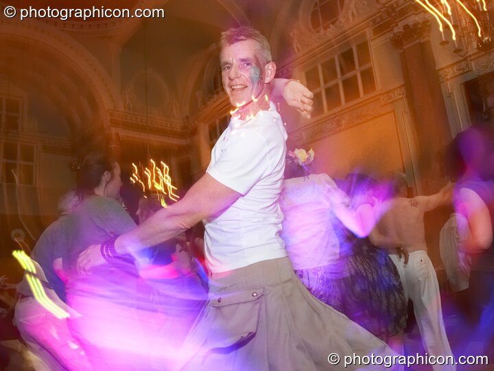 The audience take Jewels Wingfield's Ecstatic Dance Chakra Journey at London Festival of Tantra 2009. London, United Kingdom. © 2009 Photographicon