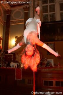 Ingrid Fluorotrash  performs sensuous pole dancing at London Festival of Tantra 2009. London, United Kingdom. © 2009 Photographicon
