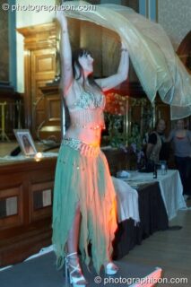 Harmony performs sensuous pole dancing at London Festival of Tantra 2009. London, United Kingdom. © 2009 Photographicon