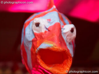 Fish decor hanging inside the Chillout Tent at Planet Bob's Offworld Festival 2007. Swindon, United Kingdom. © 2007 Photographicon