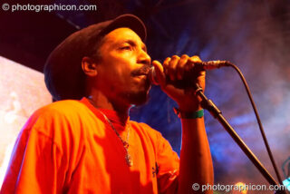 Earl 16 of Dreadzone performs on the Main Stage at the Secret Garden Party 2006. Huntingdon, United Kingdom. © 2006 Photographicon