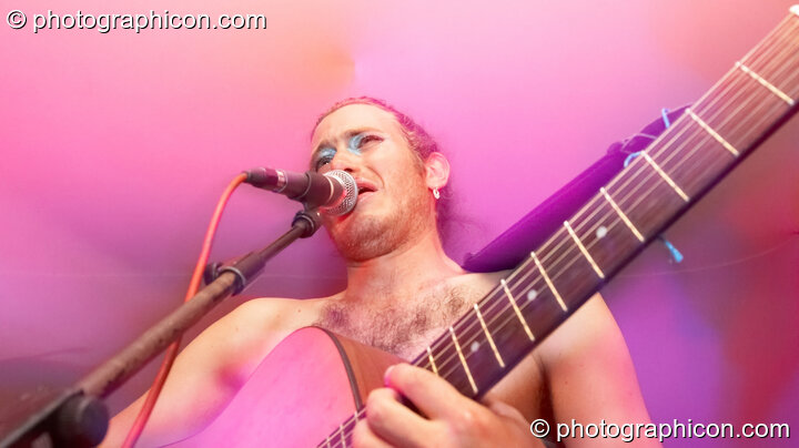 Django Spears perform on the Small World Stage at the Secret Garden Party 2007. Huntingdon, United Kingdom. © 2007 Photographicon