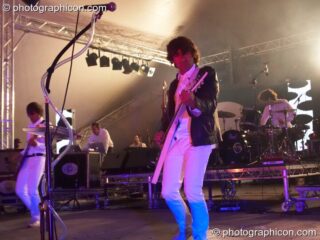 Rinocerose perform on the Great Stage at the Secret Garden Party 2007. Huntingdon, United Kingdom. © 2007 Photographicon