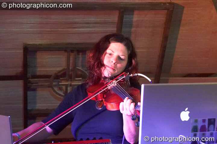 Rena Jones performs on the Gateway Stage at the Secret Garden Party 2008. Huntingdon, United Kingdom. © 2008 Photographicon