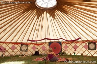 The Goddess Temple in the Sacred Sanctury at Sunrise Celebration 2006. Yeovil, United Kingdom. © 2006 Photographicon