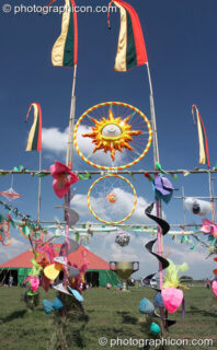 An art installation in the Visionary Arts And Culture Arena at Sunrise Celebration 2007. Yeovil, United Kingdom. © 2007 Photographicon