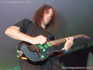 Ed Wynne of Ozric Tentacles performs on the Sunrise Stage at Sunrise Celebration 2007. Yeovil, United Kingdom. © 2007 Photographicon
