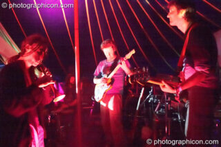 Dream Machine perfoms on the Galactic Central stage at Sunrise Celebration 2007. Yeovil, United Kingdom. © 2007 Photographicon