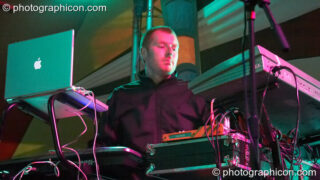 The Bays perform on the FishSeeksBicycle Undercover Stage at Sunrise Celebration 2007. Yeovil, United Kingdom. © 2007 Photographicon