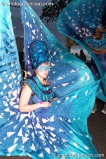 Performers in the night carnival at the Thames Festival 2004. London, United Kingdom. © 2004 Photographicon