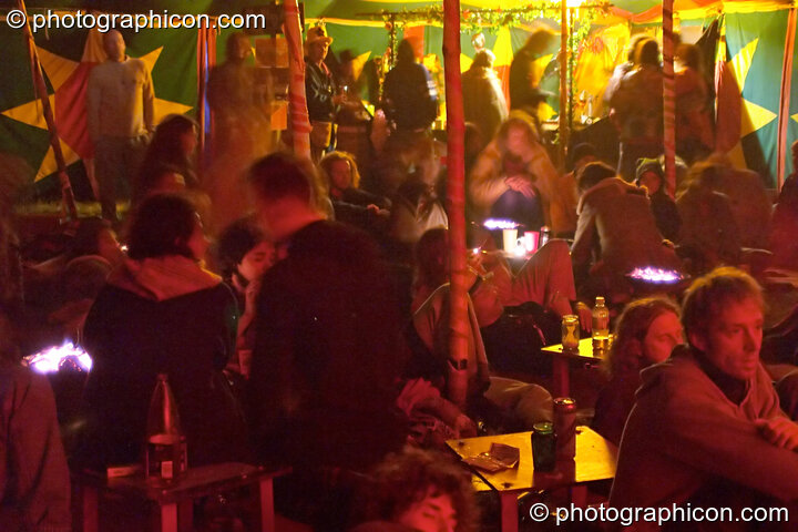 Martha Tilston and friends playing on the Small World Stage at the Turaya Gathering 2004. Wimborne, United Kingdom. © 2004 Photographicon