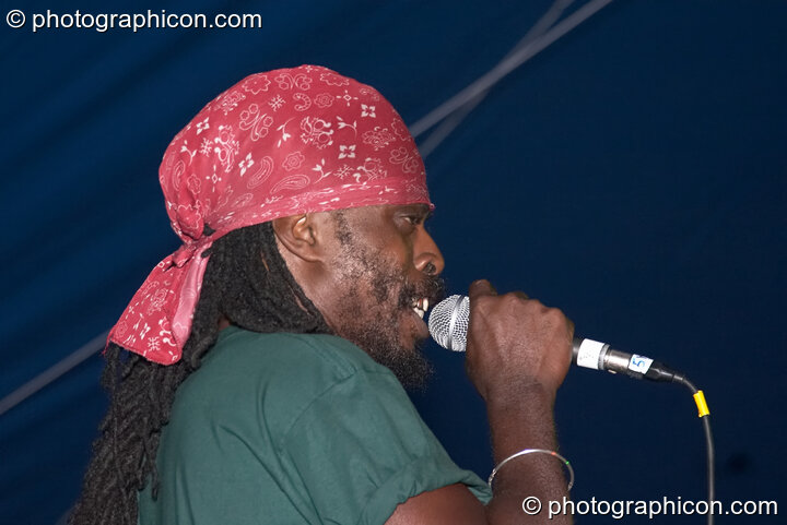 Musicians playing with Adrian Sherwood at the Turaya Gathering 2004. Wimborne, United Kingdom. © 2004 Photographicon