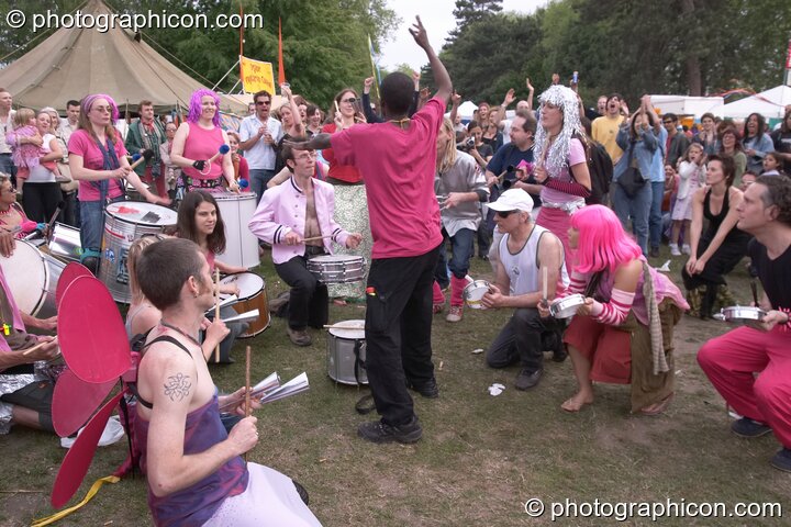 Rhythms of Resistance at Kingston Green Fair 2004. Kingston Upon Thames, United Kingdom. © 2004 Photographicon
