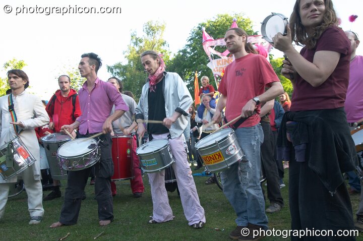 Rhythms of Resistance at Kingston Green Fair 2005. Kingston Upon Thames, United Kingdom. © 2005 Photographicon