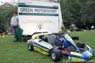 Green Motorsports' electric racing cart at Kingston Green Fair 2007. Kingston upon Thames, United Kingdom. © 2007 Photographicon