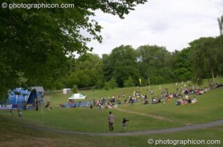 The solar powered main stage at the London Green Lifestyle Show 2005. London, United Kingdom. © 2005 Photographicon