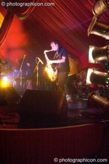The Beat on the main stage at the Lost Vagueness Summer Party 2004. Lewes, United Kingdom. © 2004 Photographicon