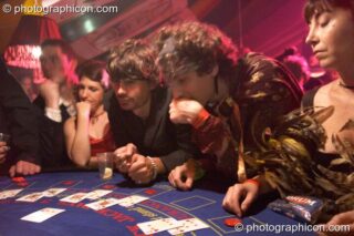 Weird scenes inside the casino at the Lost Vagueness Summer Party 2004. Lewes, United Kingdom. © 2004 Photographicon