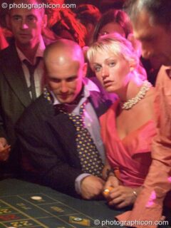 Weird scenes inside the casino at the Lost Vagueness Summer Party 2004. Lewes, United Kingdom. © 2004 Photographicon