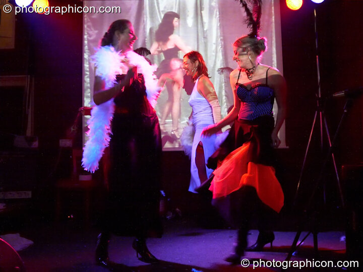 Dancing Girls at the Save The World Club Burlesque Ball. Kingston upon Thames, United Kingdom. © 2005 Photographicon