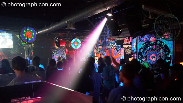 Decor in the Digital Disco space at Indigitous. London, United Kingdom. © 2006 Photographicon