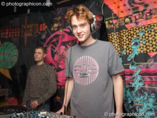 Charlie DJing in the Digital Disco space at Indigitous. London, United Kingdom. © 2006 Photographicon