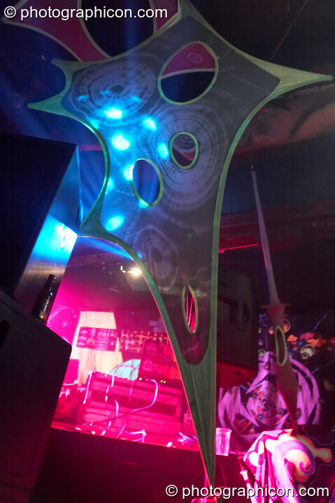 Stage decor in the Digital Disco space at Indigitous. London, United Kingdom. © 2006 Photographicon