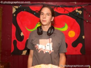 Kodo DJing in the Dub Club space at Indigitous. London, United Kingdom. © 2006 Photographicon